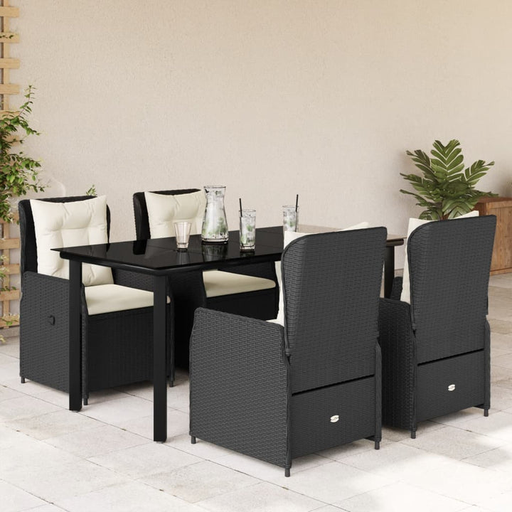 Set Mobilier De Grădină Cu Perne, 9 Piese, , Poliratan