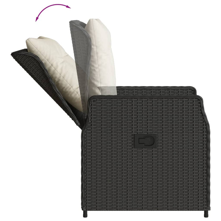 Set Mobilier De Grădină Cu Perne, 9 Piese, , Poliratan