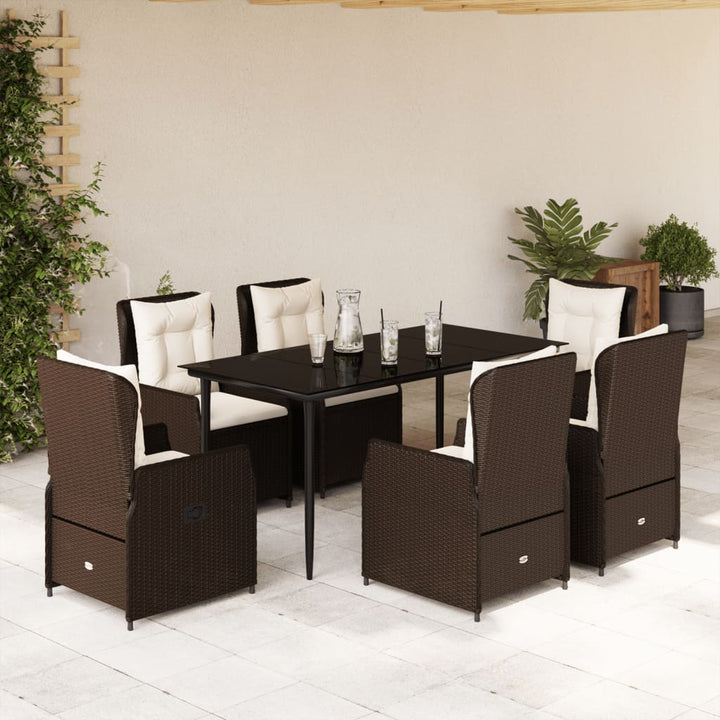 Set Mobilier De Grădină Cu Perne, 3 Piese, , Poliratan