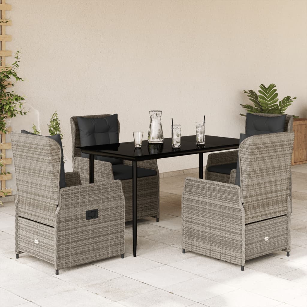 Set Mobilier De Grădină Cu Perne, 3 Piese, , Poliratan