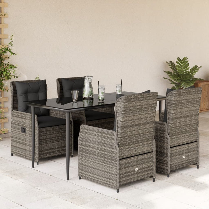 Set Mobilier De Grădină Cu Perne, 3 Piese, , Poliratan