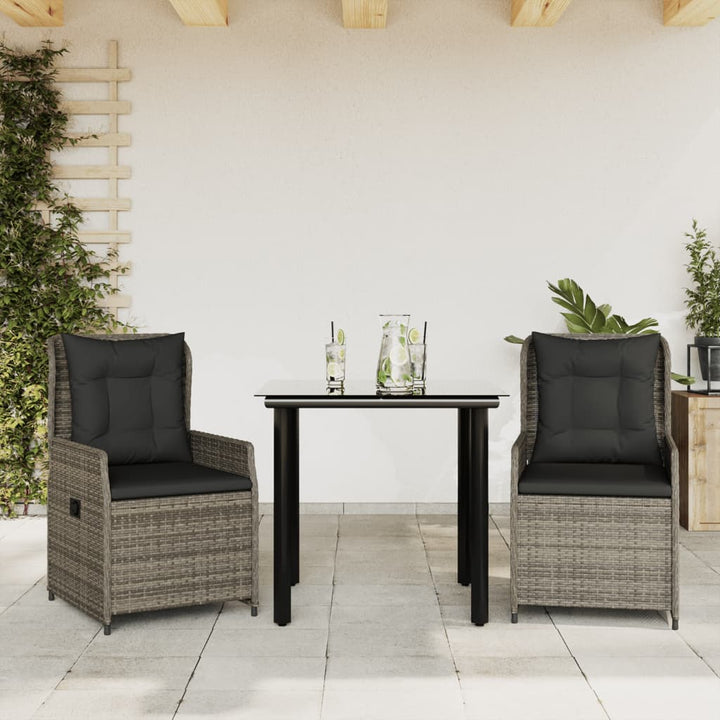 Set Mobilier De Grădină Cu Perne, 9 Piese, , Poliratan