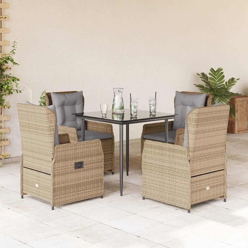 Set Mobilier De Grădină Cu Perne, 3 Piese, , Poliratan