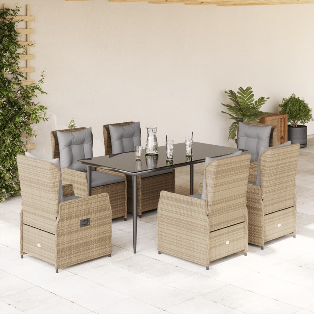 Set Mobilier De Grădină Cu Perne, 3 Piese, , Poliratan