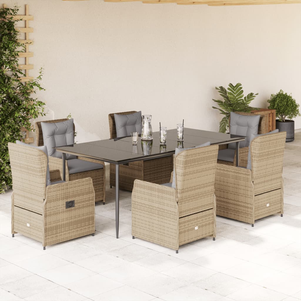 Set Mobilier De Grădină Cu Perne, 3 Piese, , Poliratan