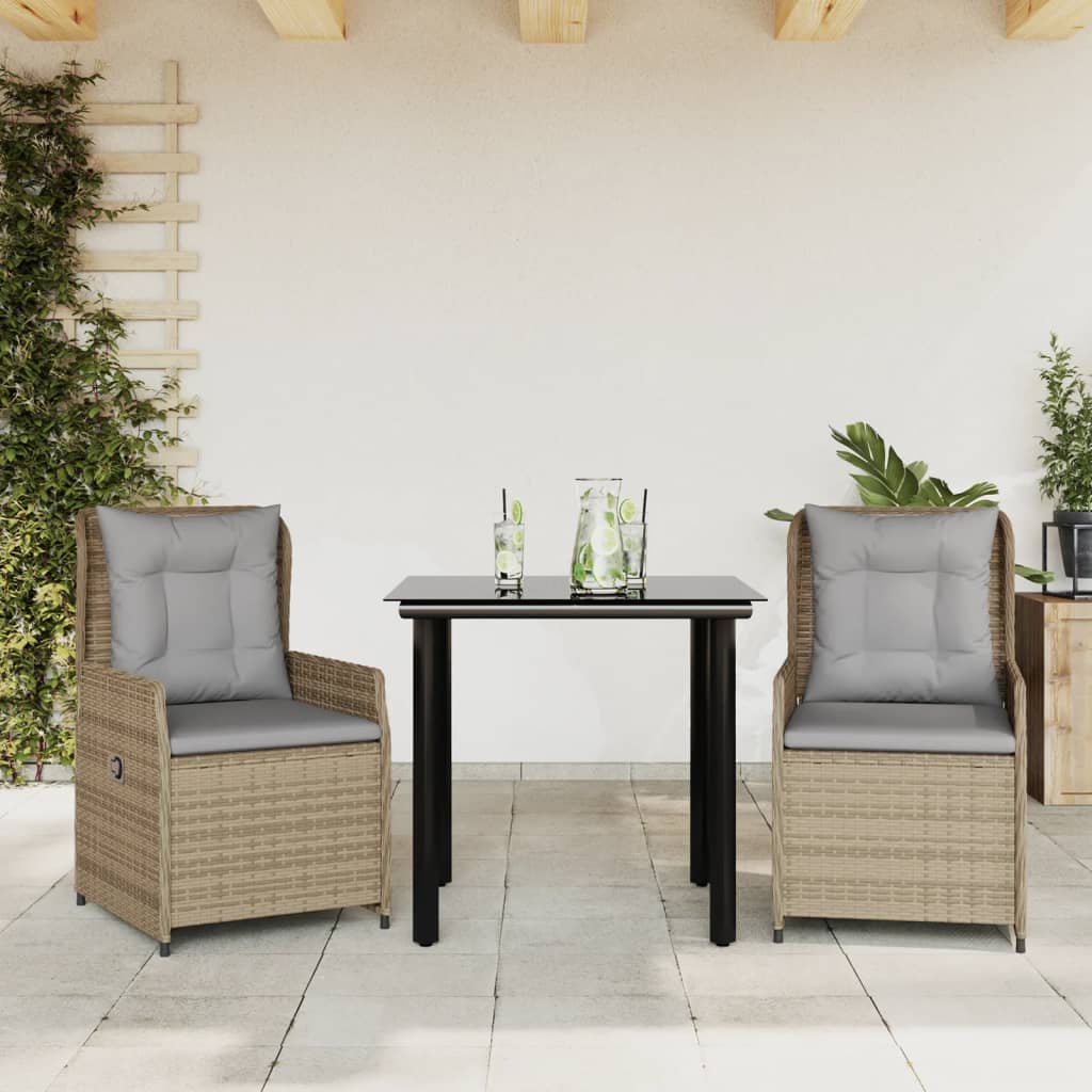 Set Mobilier De Grădină Cu Perne, 9 Piese, , Poliratan