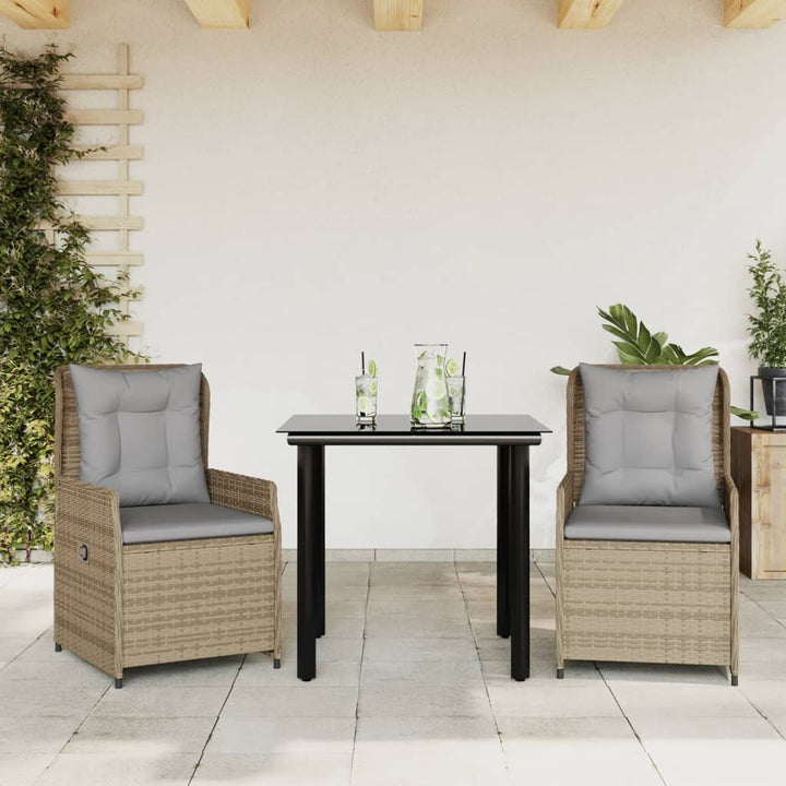 Set Mobilier De Grădină Cu Perne, 9 Piese, , Poliratan