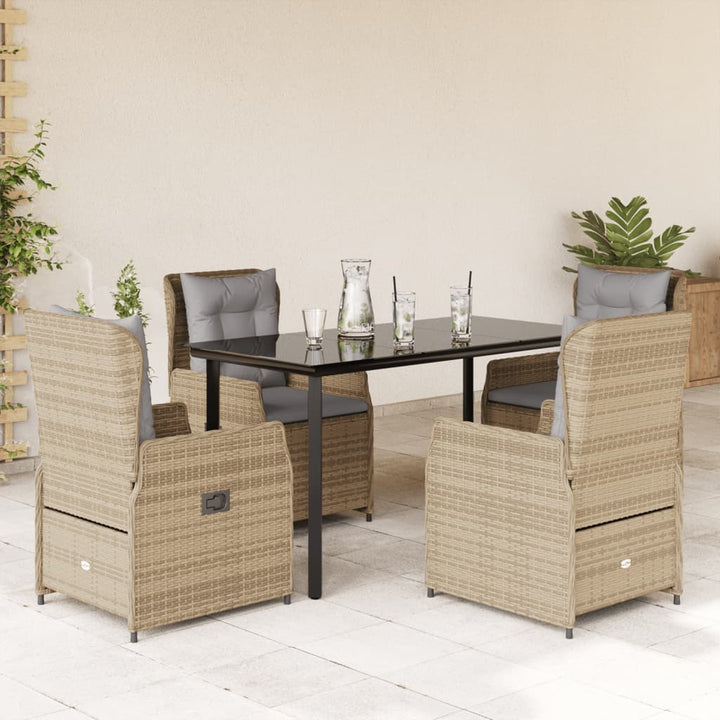 Set Mobilier De Grădină Cu Perne, 9 Piese, , Poliratan