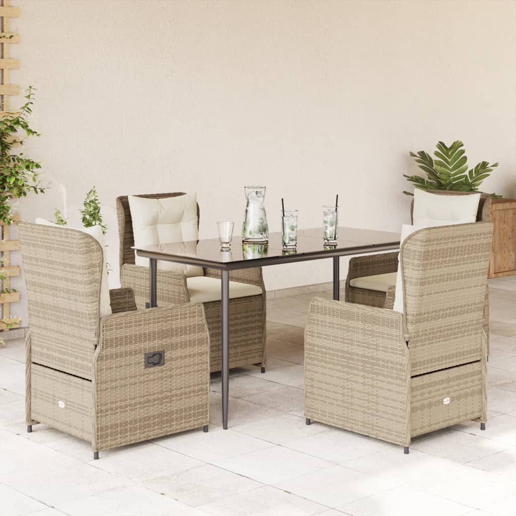 Set Mobilier De Grădină Cu Perne, 3 Piese, , Poliratan