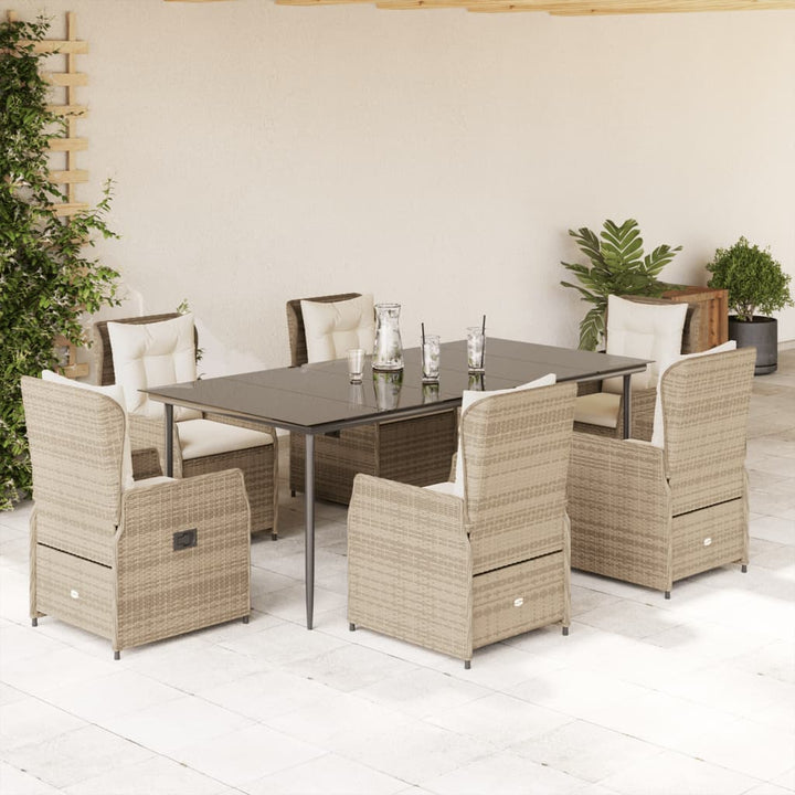 Set Mobilier De Grădină Cu Perne, 3 Piese, , Poliratan