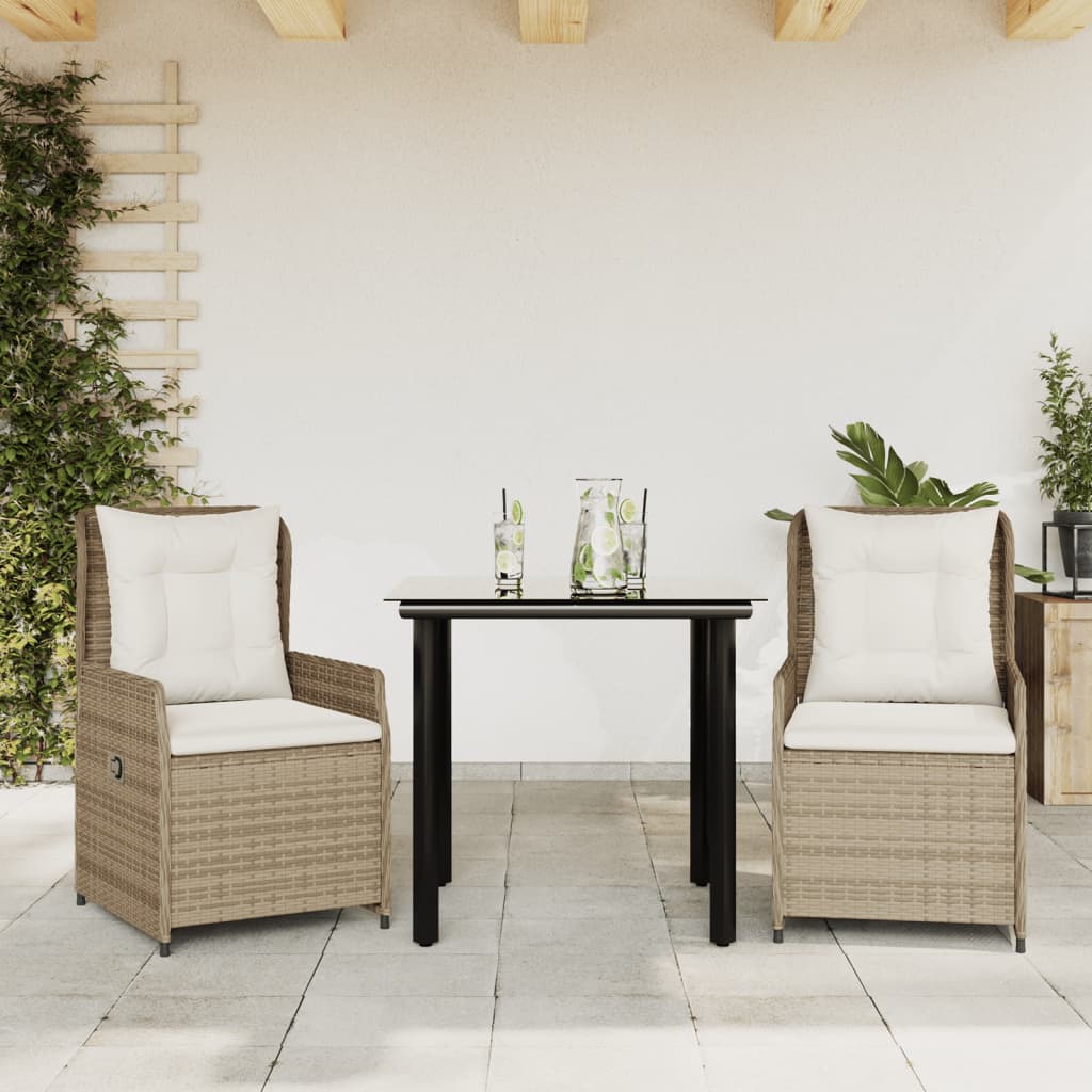 Set Mobilier De Grădină Cu Perne, 9 Piese, , Poliratan