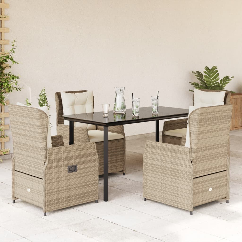 Set Mobilier De Grădină Cu Perne, 9 Piese, , Poliratan