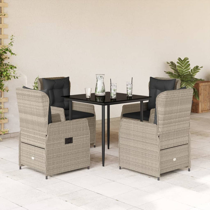 Set Mobilier De Grădină Cu Perne, 3 Piese, , Poliratan