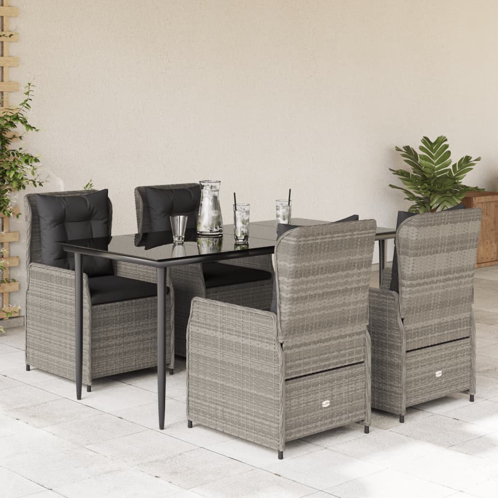 Set Mobilier De Grădină Cu Perne, 3 Piese, , Poliratan