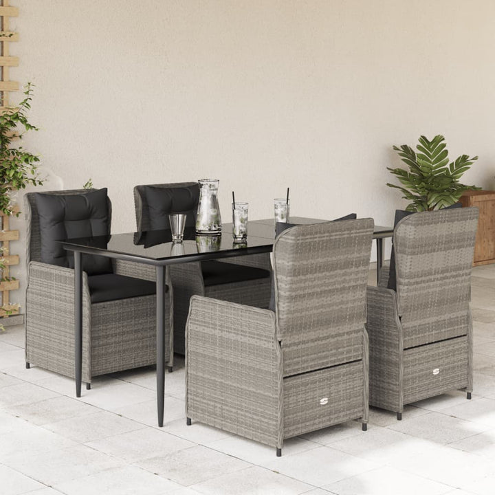Set Mobilier De Grădină Cu Perne, 3 Piese, , Poliratan