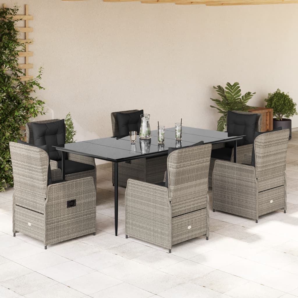 Set Mobilier De Grădină Cu Perne, 3 Piese, , Poliratan