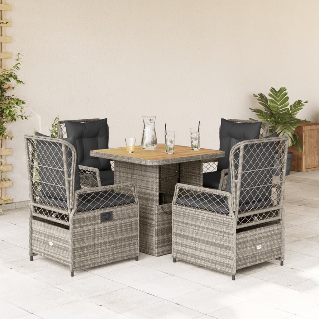 Set Mobilier De Grădină Cu Perne, 3 Piese, Bej, Poliratan
