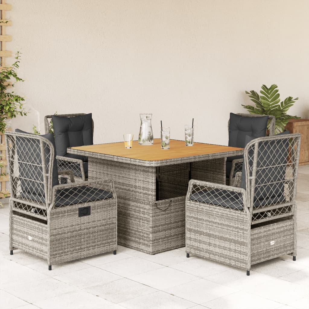 Set Mobilier De Grădină Cu Perne, 3 Piese, Bej, Poliratan