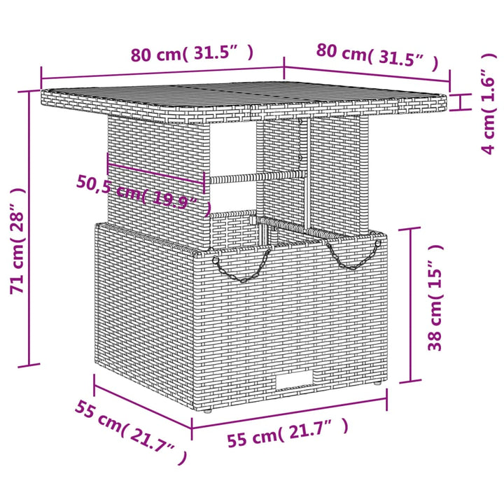 Set Mobilier De Grădină Cu Perne, 3 Piese, Bej, Poliratan