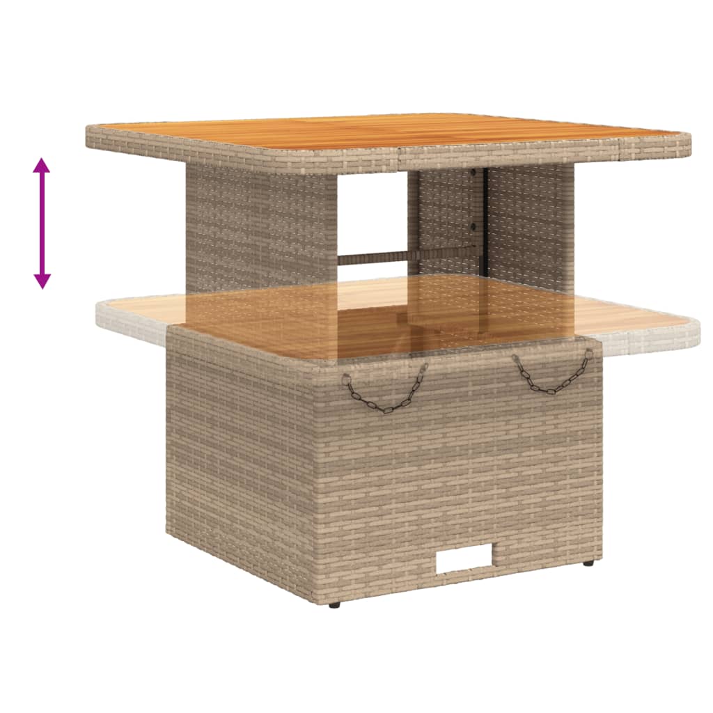 Set Mobilier De Grădină Cu Perne, 3 Piese, Bej, Poliratan