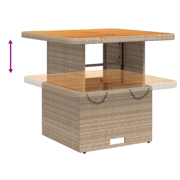 Set Mobilier De Grădină Cu Perne, 3 Piese, Bej, Poliratan