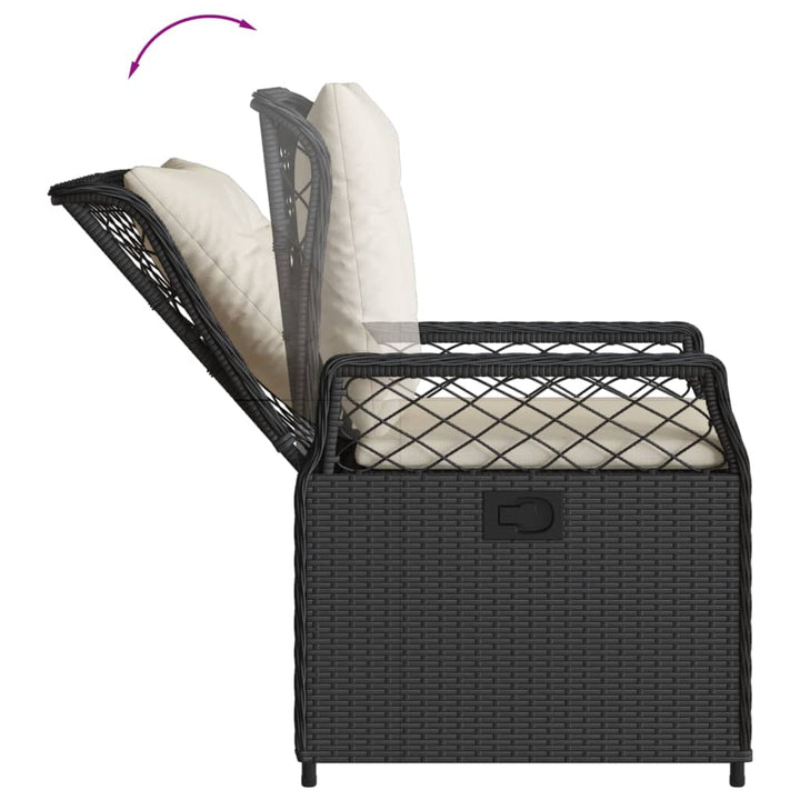 Set Mobilier De Grădină Cu Perne, 3 Piese, , Poliratan