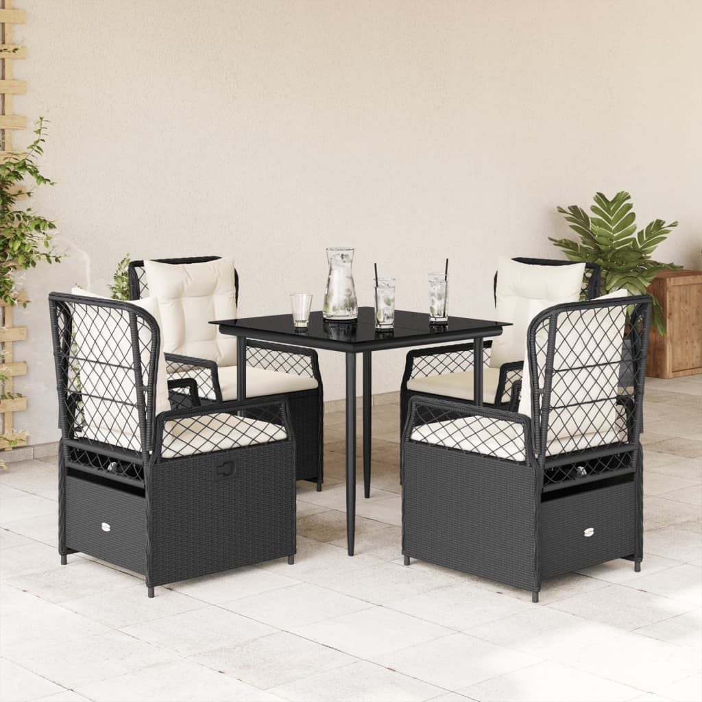 Set Mobilier De Grădină Cu Perne, 3 Piese, , Poliratan