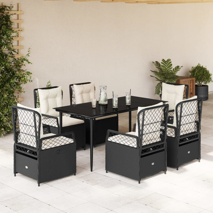 Set Mobilier De Grădină Cu Perne, 3 Piese, , Poliratan