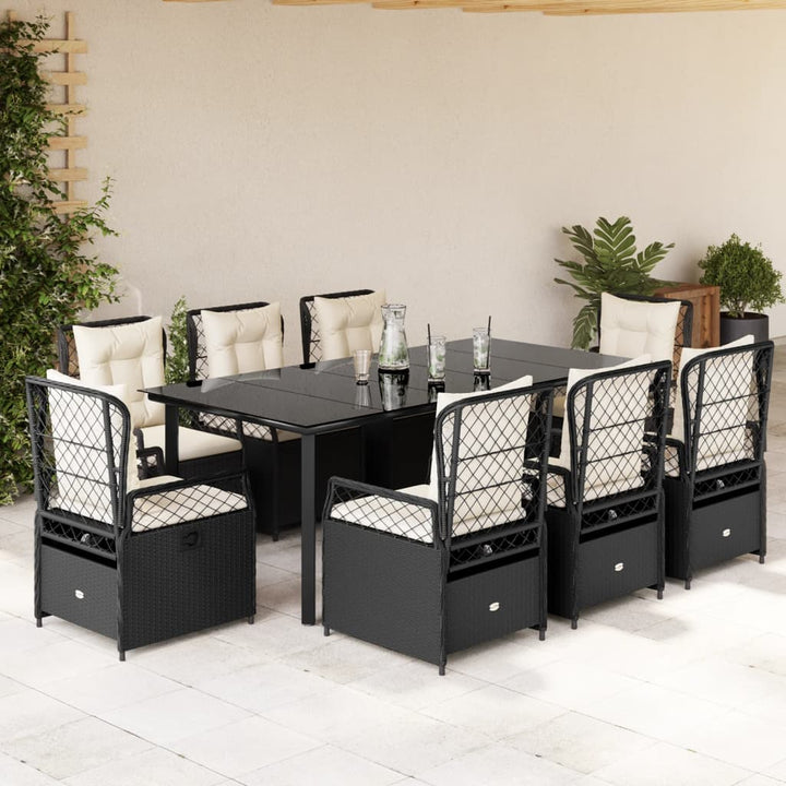 Set Mobilier De Grădină Cu Perne, 7 Piese, , Poliratan