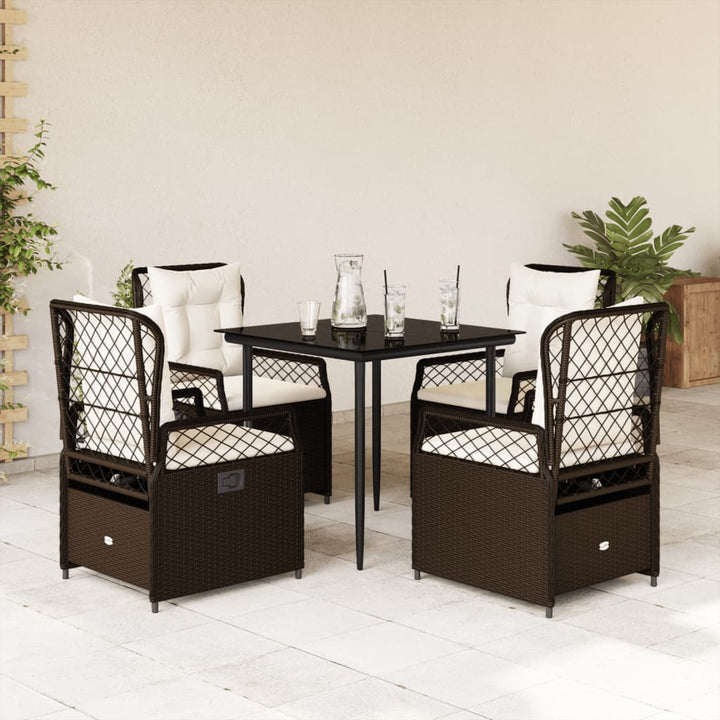 Set Mobilier De Grădină Cu Perne, 3 Piese, , Poliratan