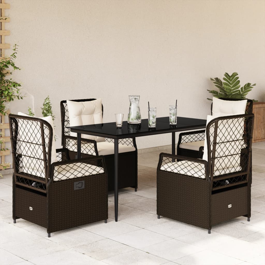 Set Mobilier De Grădină Cu Perne, 3 Piese, , Poliratan