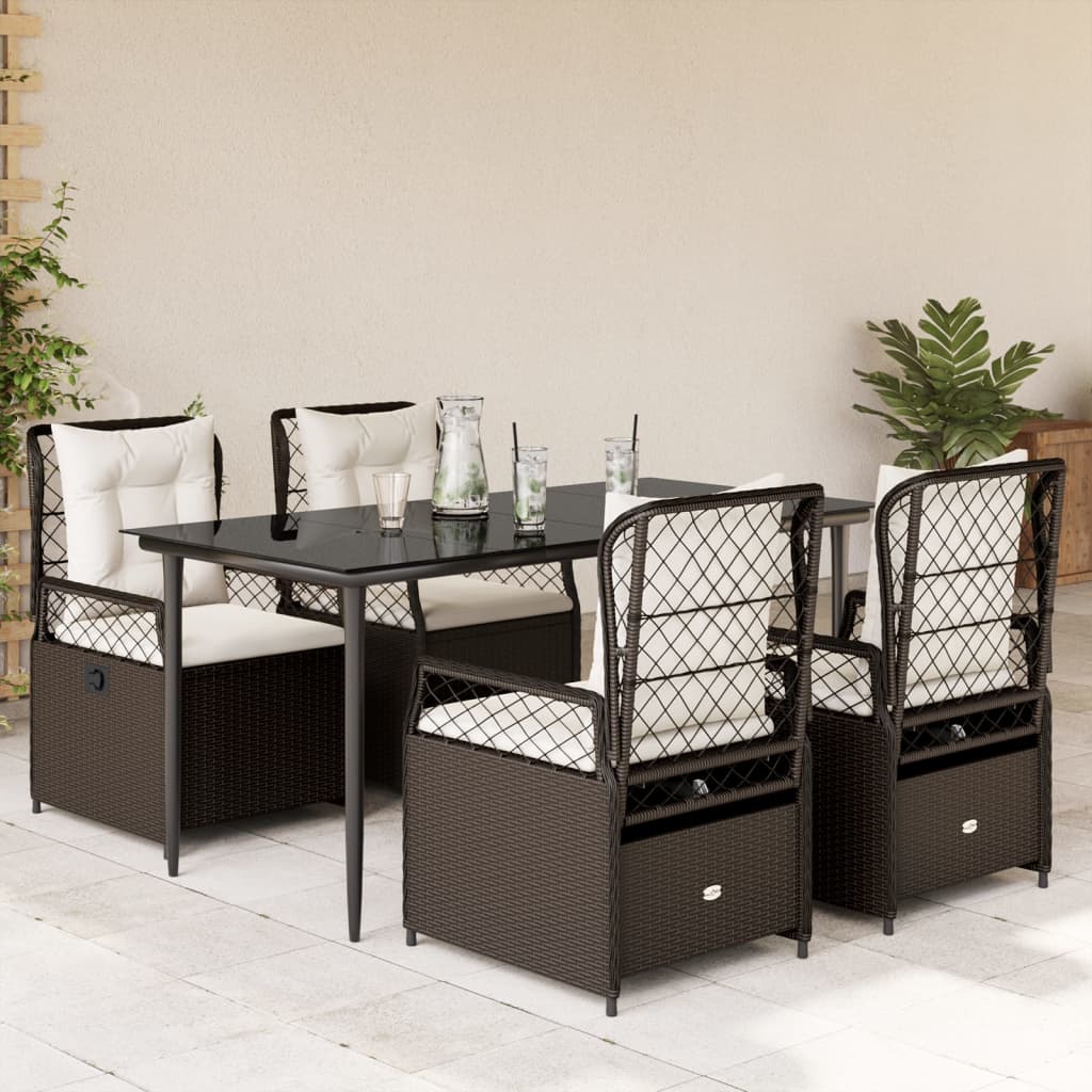 Set Mobilier De Grădină Cu Perne, 3 Piese, , Poliratan
