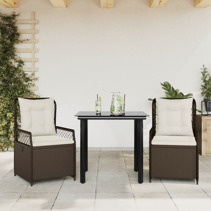 Set Mobilier De Grădină Cu Perne, 7 Piese, , Poliratan