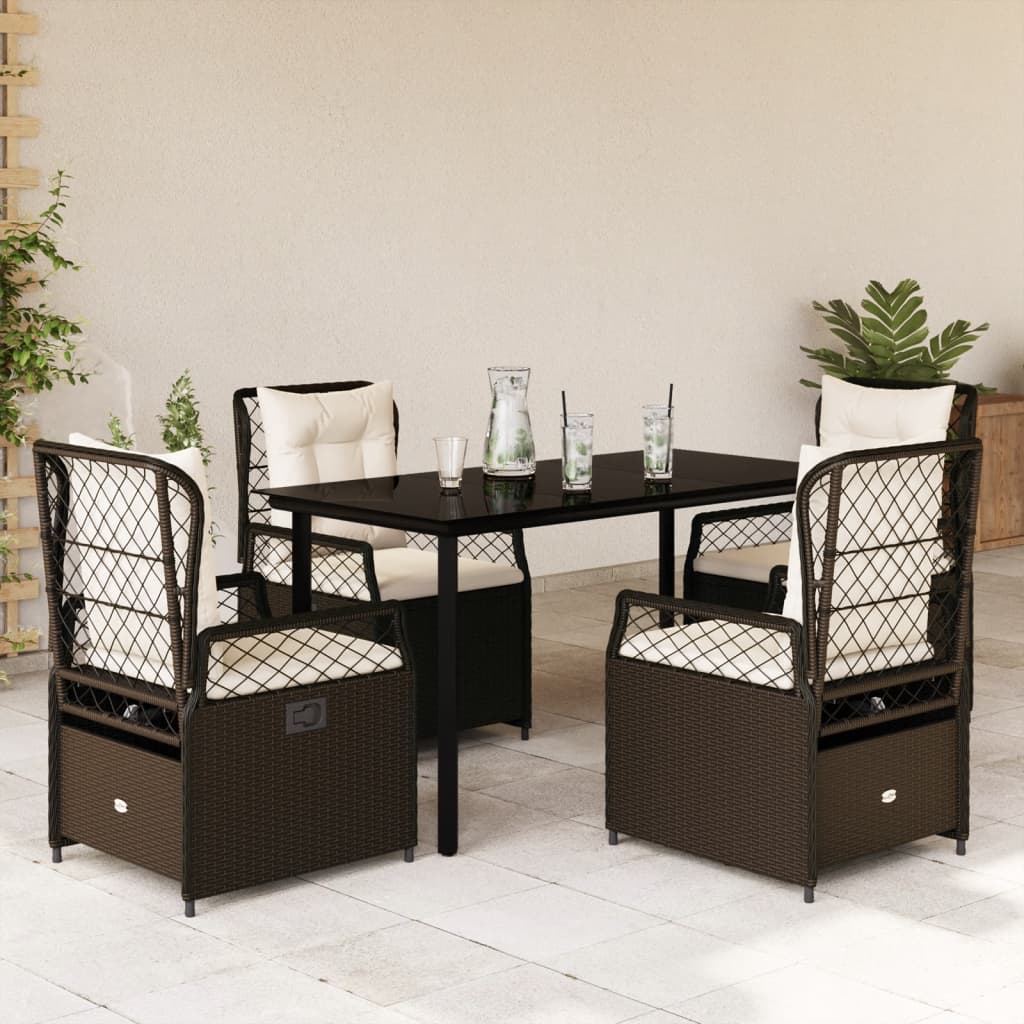 Set Mobilier De Grădină Cu Perne, 7 Piese, , Poliratan