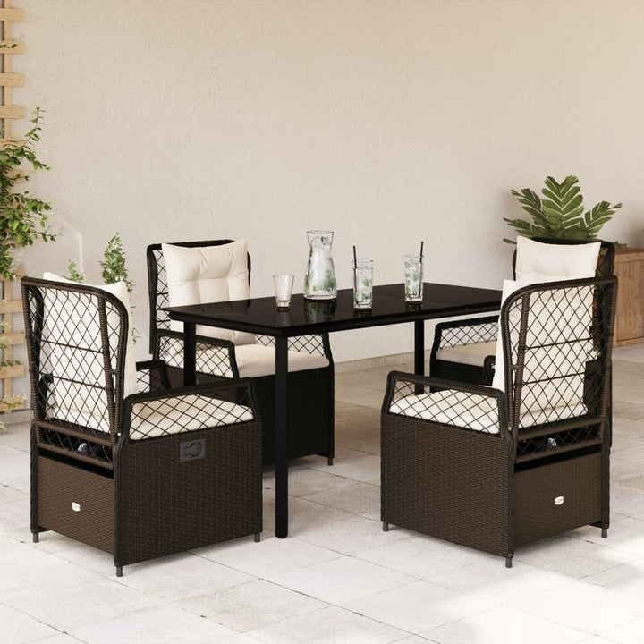 Set Mobilier De Grădină Cu Perne, 7 Piese, , Poliratan