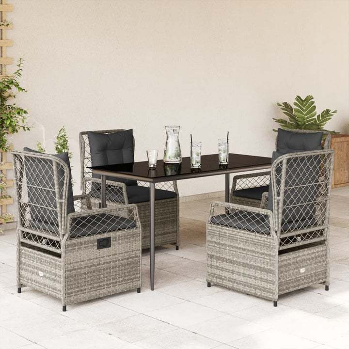 Set Mobilier De Grădină Cu Perne, 3 Piese, , Poliratan