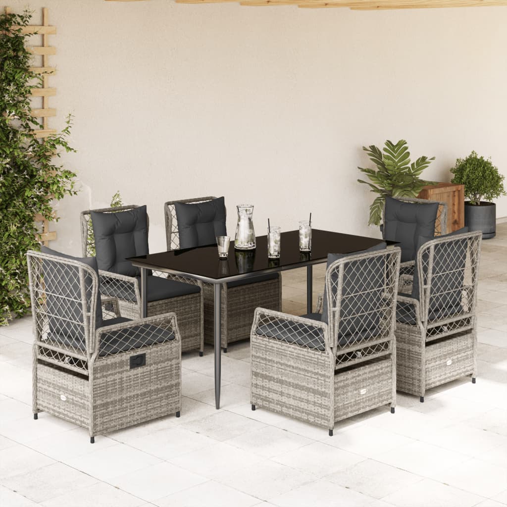 Set Mobilier De Grădină Cu Perne, 3 Piese, , Poliratan