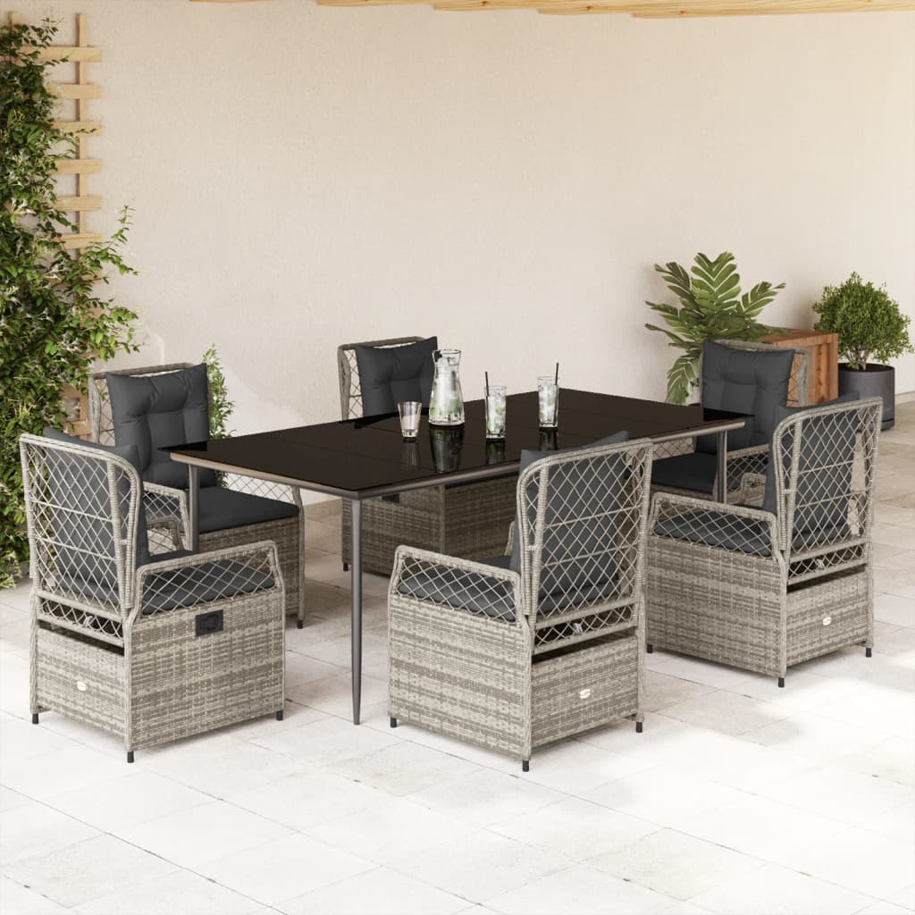 Set Mobilier De Grădină Cu Perne, 3 Piese, , Poliratan