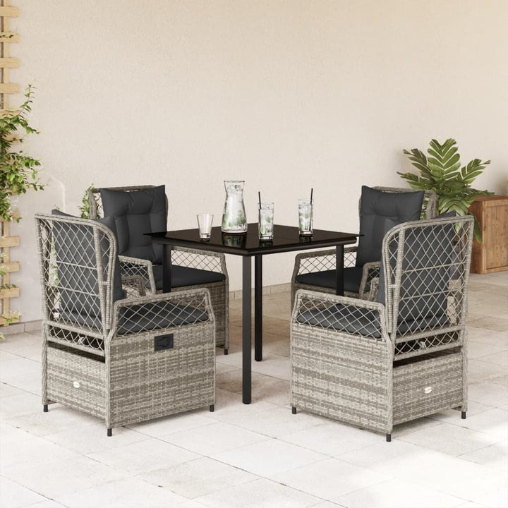 Set Mobilier De Grădină Cu Perne, 7 Piese, , Poliratan