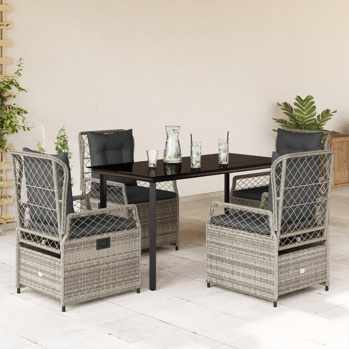 Set Mobilier De Grădină Cu Perne, 7 Piese, , Poliratan