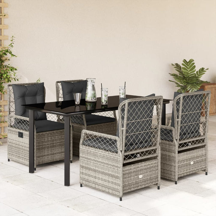 Set Mobilier De Grădină Cu Perne, 7 Piese, , Poliratan