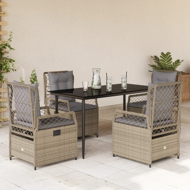 Set Mobilier De Grădină Cu Perne, 3 Piese, , Poliratan