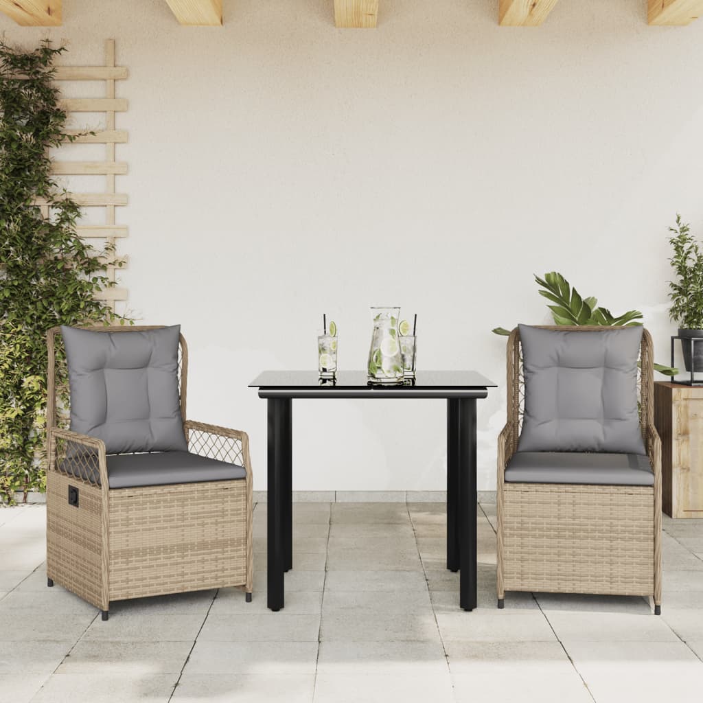 Set Mobilier De Grădină Cu Perne, 7 Piese, , Poliratan