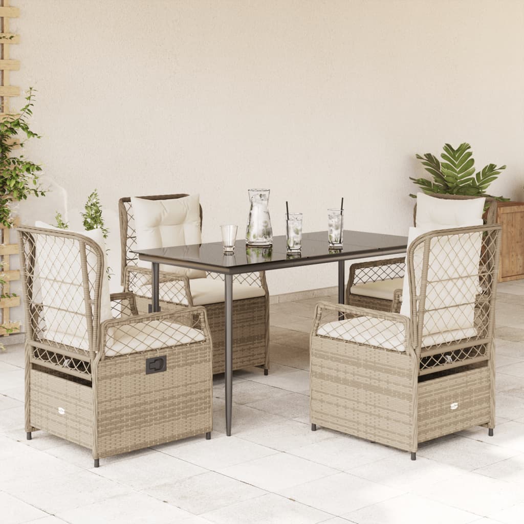 Set Mobilier De Grădină Cu Perne, 3 Piese, , Poliratan