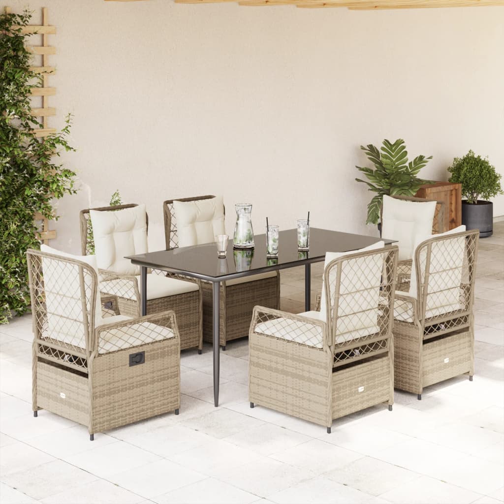 Set Mobilier De Grădină Cu Perne, 3 Piese, , Poliratan
