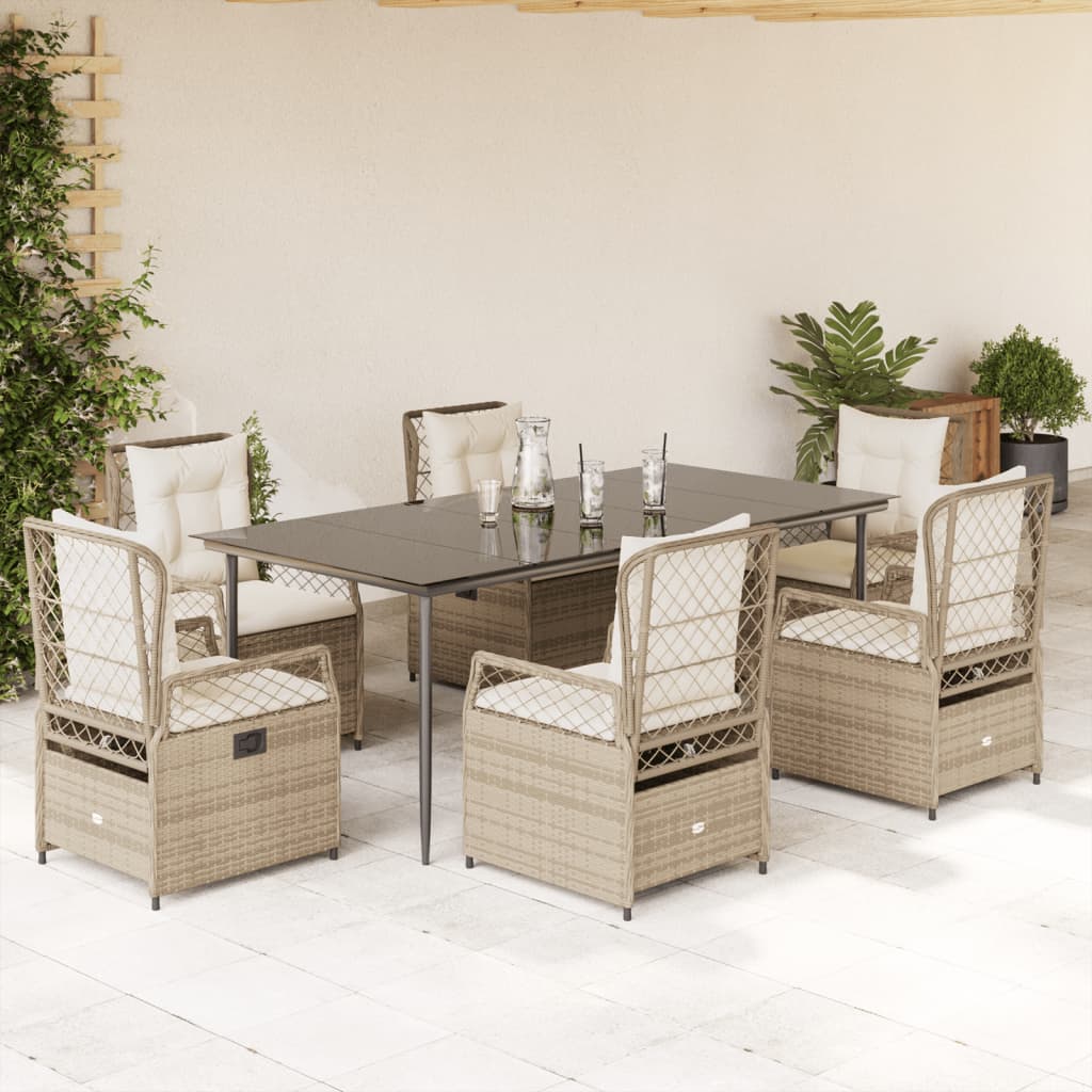 Set Mobilier De Grădină Cu Perne, 3 Piese, , Poliratan