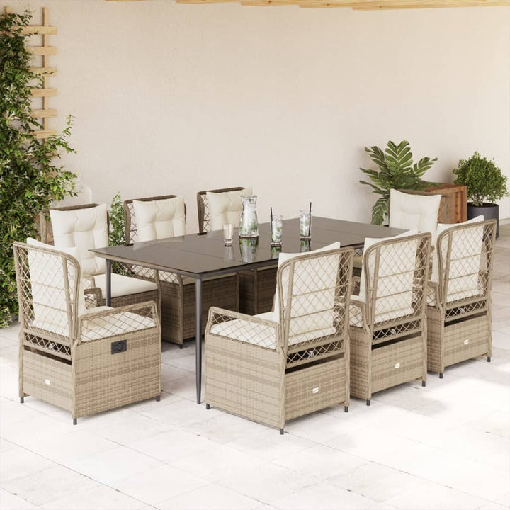 Set Mobilier De Grădină Cu Perne, 3 Piese, , Poliratan