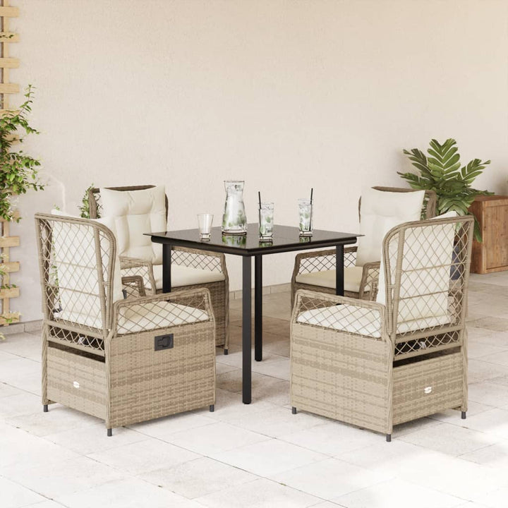 Set Mobilier De Grădină Cu Perne, 7 Piese, , Poliratan