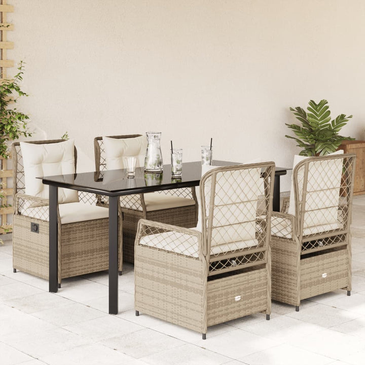 Set Mobilier De Grădină Cu Perne, 7 Piese, , Poliratan