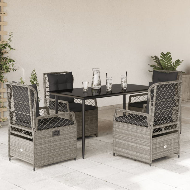 Set Mobilier De Grădină Cu Perne, 3 Piese, , Poliratan